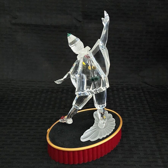 Swarovski Crystal Figurine SCS 1999 Masquerade Pierrot Box Stand COA Mint - Picture 3 of 16